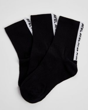 Everyday Back Stripe Crew Socks (3 Pack) - Premium Comfort & Performance