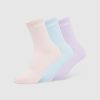 Everyday Crew Socks (3 Pack) - Blue, Purple, Pink: Ultimate Comfort for Active Lifestyles