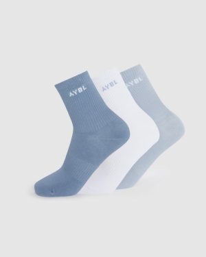 Premium Everyday Crew Socks 3-Pack: Ultimate Comfort & Support