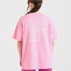 Focused Wavy Oversized T Shirt - Pink/White: The Ultimate Comfort & Style Statement