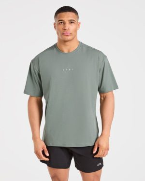 Force Oversized T Shirt - Deep Sage: The Ultimate Blend of Comfort and Style