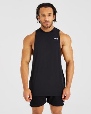 Force Tank - Black: The Ultimate Loose-Fit Essential