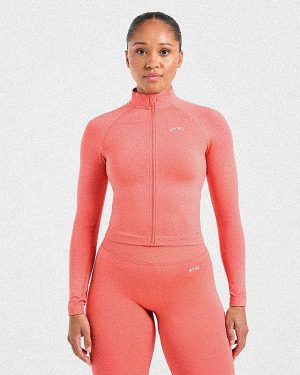 Adapt Seamless Jacket - Summer Peach: The Ultimate Sculpting Layer