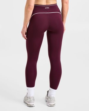 Form Leggings - Deep Mulberry: The Ultimate Athleisure Essential