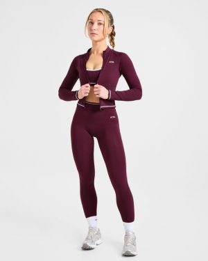 Form Leggings - Deep Mulberry: The Ultimate Athleisure Essential