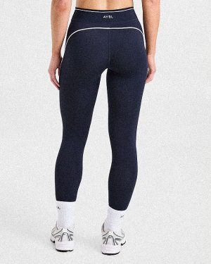 Form Leggings - Muted Navy: The Ultimate Athleisure Essential