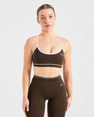 Form Sports Bra - Coffee Bean: The Ultimate Medium-Support Activewear Essential