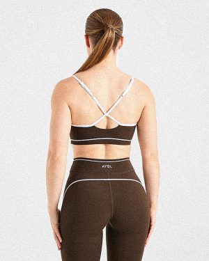 Form Sports Bra - Coffee Bean: The Ultimate Medium-Support Activewear Essential