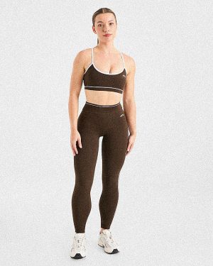 Form Sports Bra - Coffee Bean: The Ultimate Medium-Support Activewear Essential