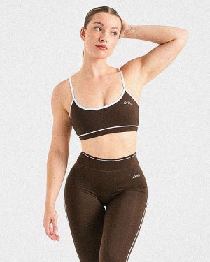 Form Sports Bra - Coffee Bean: The Ultimate Medium-Support Activewear Essential