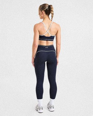 Form Sports Bra - Muted Navy: The Ultimate Medium-Support Activewear Essential