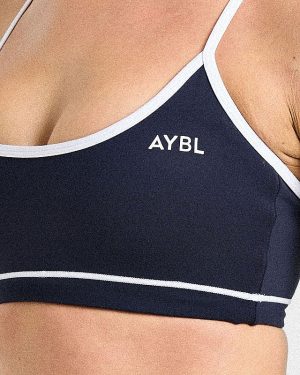 Form Sports Bra - Muted Navy: The Ultimate Medium-Support Activewear Essential