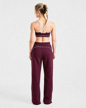 Form Straight Leg Joggers - Deep Mulberry: The Ultimate Athleisure Essential