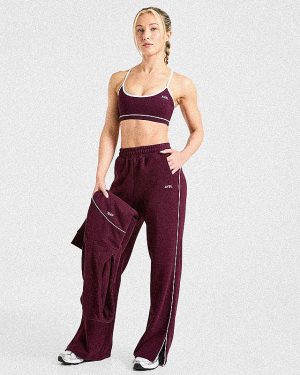 Form Straight Leg Joggers - Deep Mulberry: The Ultimate Athleisure Essential