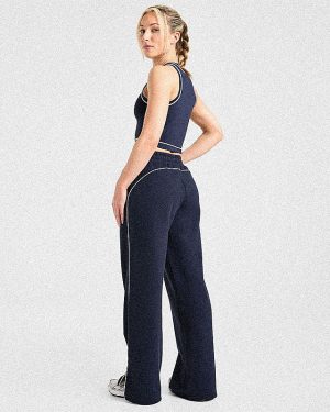 Form Straight Leg Joggers - Muted Navy: The Ultimate Athleisure Essential