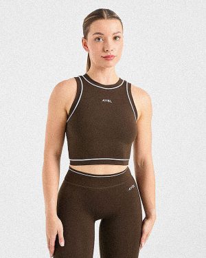 Form Tank Top - Coffee Bean: The Ultimate Sculpting Activewear Essential