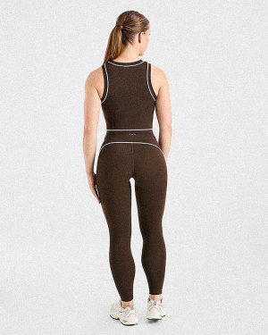 Form Tank Top - Coffee Bean: The Ultimate Sculpting Activewear Essential