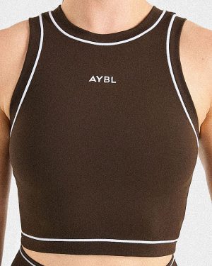 Form Tank Top - Coffee Bean: The Ultimate Sculpting Activewear Essential