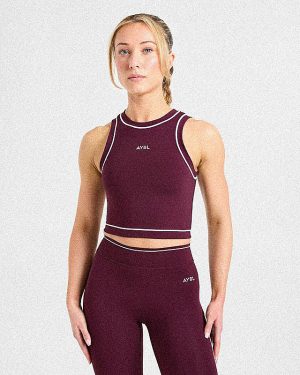 Form Tank Top - Deep Mulberry: The Ultimate Sculpting Activewear Essential