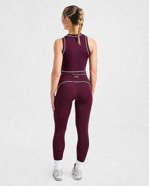 Form Tank Top - Deep Mulberry: The Ultimate Sculpting Activewear Essential
