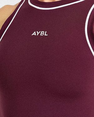 Form Tank Top - Deep Mulberry: The Ultimate Sculpting Activewear Essential