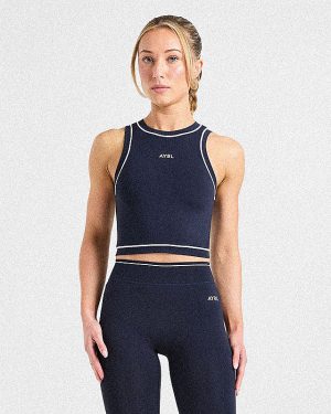 Form Tank Top - Muted Navy: The Ultimate Sculpting Athleisure Essential