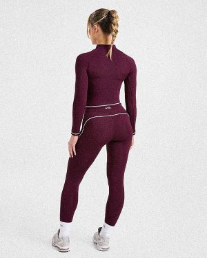 Form Zip Up Jacket - Deep Mulberry: The Ultimate Sculpting Athleisure Essential