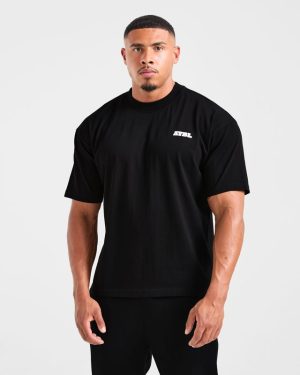 Global Oversized T-Shirt: The Ultimate Black & Red Streetwear Essential