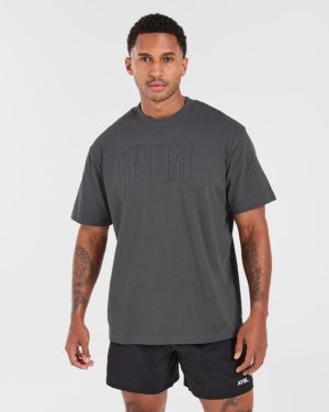 Gothic Oversized T Shirt - Charcoal: The Ultimate Streetwear Essential