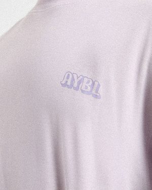 Gym Girl Era Oversized T Shirt - Purple