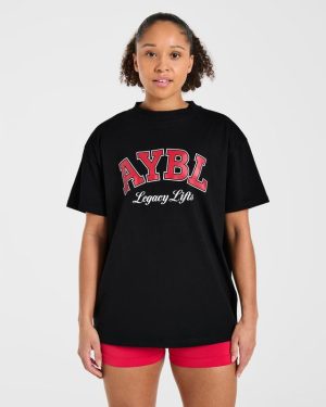 Legacy Lifts Oversized T-Shirt - Black: The Ultimate Blend of Comfort and Style
