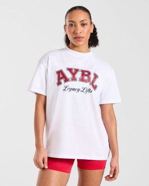 Legacy Lifts Oversized T-Shirt - White: The Ultimate Comfort & Style Fusion