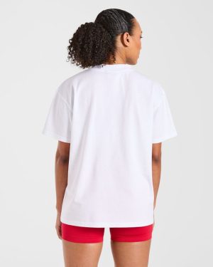 Legacy Lifts Oversized T-Shirt - White: The Ultimate Comfort & Style Fusion
