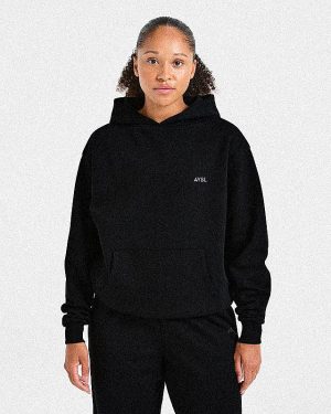 Lifestyle Oversized Hoodie - Black: The Ultimate Comfort Essential