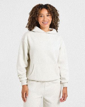 Lifestyle Oversized Hoodie - Off White: The Ultimate Comfort & Style Statement