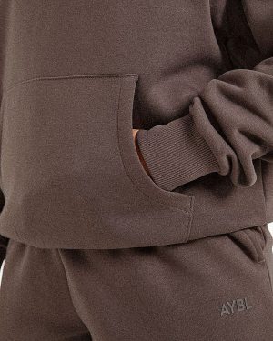 Lifestyle Oversized Hoodie - Umber Brown: The Ultimate Comfort & Style Solution
