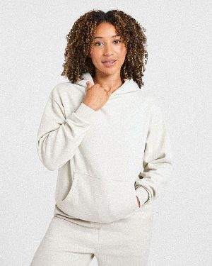 Lifestyle Oversized Hoodie - Off White: The Ultimate Comfort & Style Statement