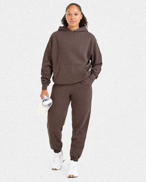 Lifestyle Oversized Joggers - Umber Brown: The Ultimate Comfort Solution