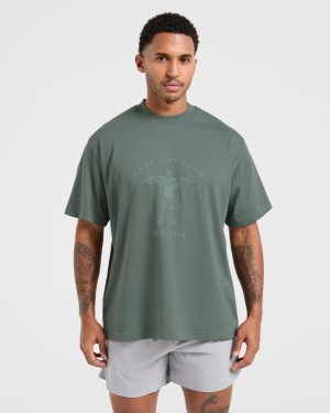 Lift Club Oversized T Shirt - Vintage Sage: The Ultimate Comfort & Style Guide