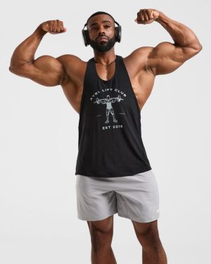 Lift Club Stringer - Black: The Ultimate Gym Essential