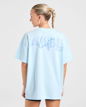 Lift Graphic Oversized T Shirt - Baby Blue: The Ultimate Comfort & Style Guide