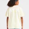 Lift Graphic Oversized T Shirt - Lemon Yellow