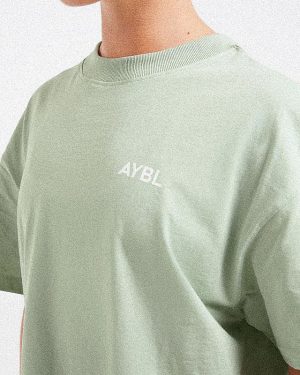 Lift Graphic Oversized T Shirt - Light Sage: The Ultimate Comfort & Style Statement