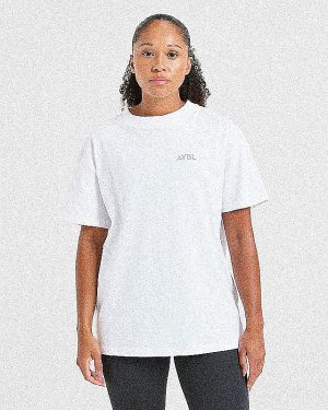 Lift Graphic Oversized T Shirt - White