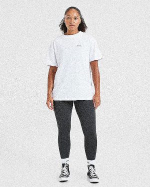 Lift Graphic Oversized T Shirt - White