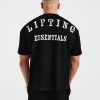 Lifting Essentials Oversized T Shirt - Black