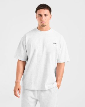 Lifting Essentials Oversized T Shirt - Grey Marl: The Ultimate Comfort & Style Fusion