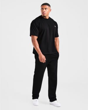 Lifting Essentials Oversized T Shirt - Black