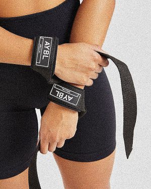 Professional Lifting Straps - Black