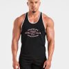 Lifting Stringer - Black/Red: The Ultimate Cotton Tank for Serious Lifters